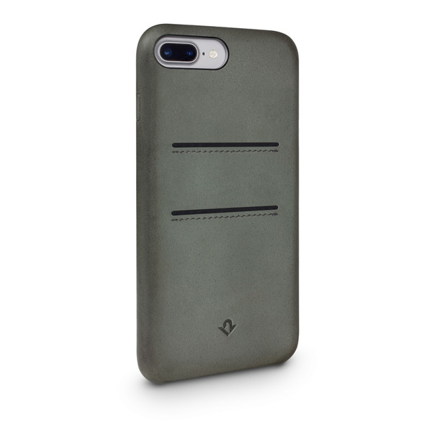 Twelve South Relaxed Leather - genuine burnished leather case with pockets - for iPhone 7 Plus/8 Plus, Earl Grey