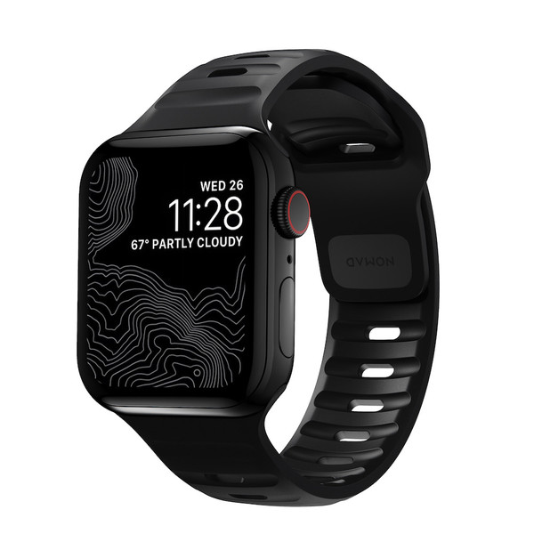 Nomad Sport Strap for Apple Watch 44/45/46/49mm, Black