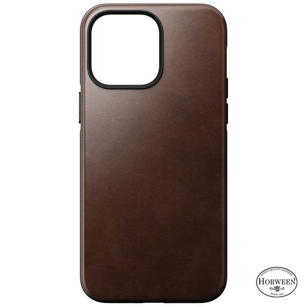 Nomad Modern Case - genuine Horween Leather - iPhone 14 Plus, Brown 