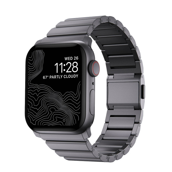 Nomad Aluminium Band for Apple Watch 45/46/49 mm, Space Grey