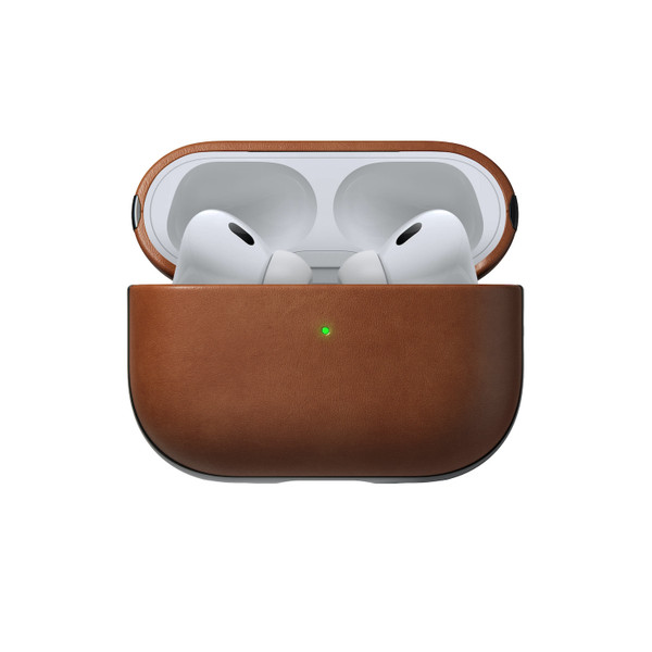 Nomad Leather Case - genuine leather protection case for Apple AirPods Pro (2nd Generation), Tan