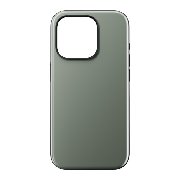 Nomad Sport Case - drop protection case with gloss finish - iPhone 15 Pro, Coastal Rock Green