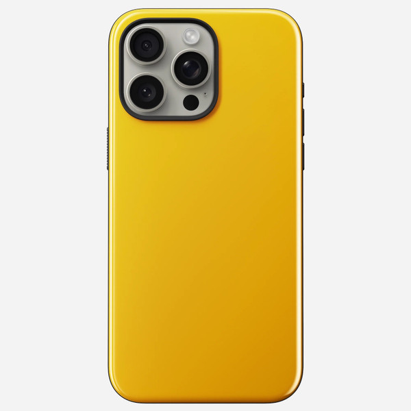 Nomad Sport Case - drop protection case with gloss finish - iPhone 15 Pro Max, Racing Yellow