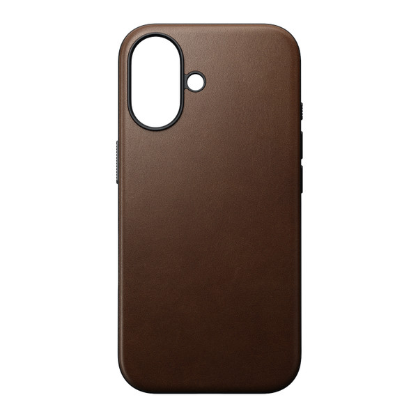 Nomad Modern Leather Case - iPhone 16, Brown