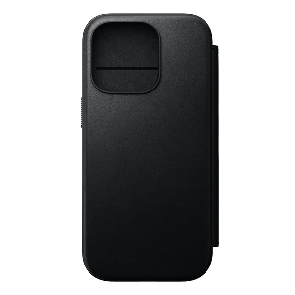Nomad Modern Leather Folio Case - iPhone 16 Pro, Black