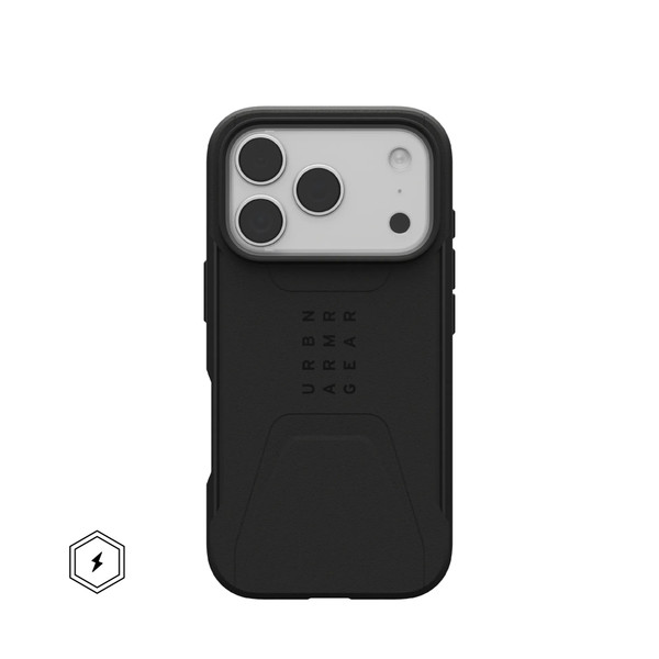 UAG Urban Armor Gear - Civilian with MagSafe Case - iPhone 17 Pro, Black