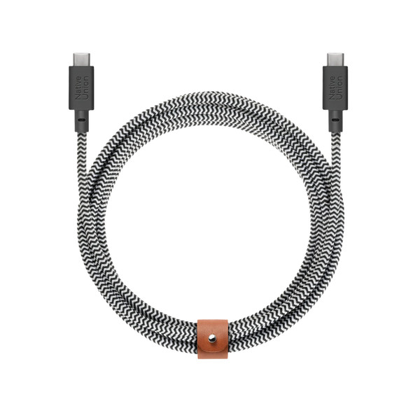 Native Union - Belt Cable XL - USB-C to USB-C - 3 metre - Zebra