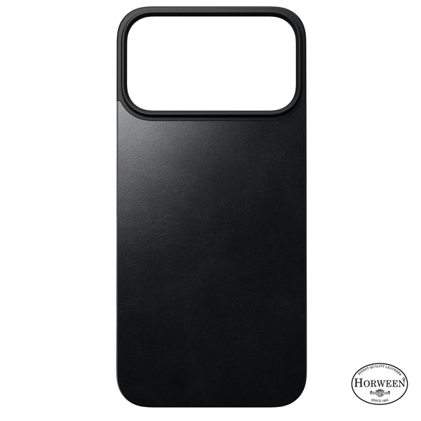 Nomad - Magnetic Leather Back - iPhone 17 Pro Max - Black