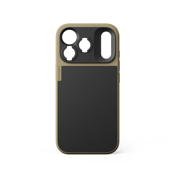 Moment Case with MagSafe – T-Series drop in lens mount - iPhone 17 Pro - Tan