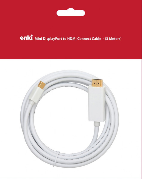 enki Mini DisplayPort to HDMI Cable - 3 metres - Apple MacBook