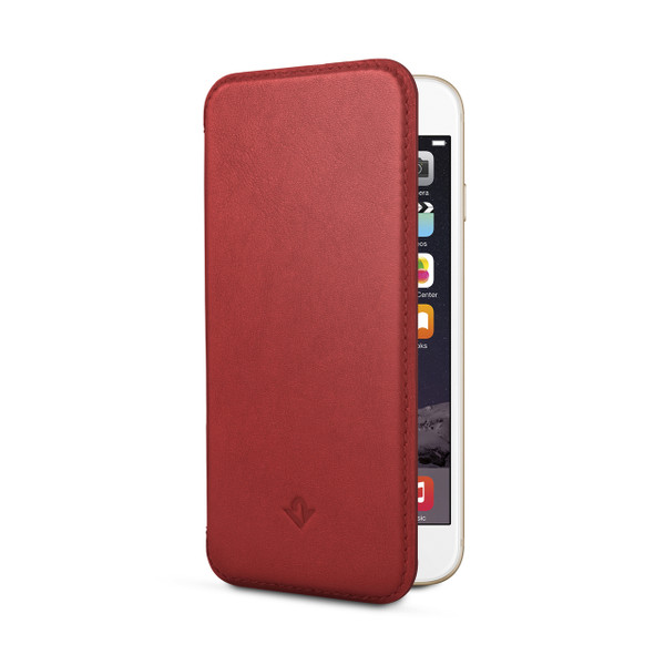 Twelve South SurfacePad - Ultra Slim Napa Leather Cover/Jacket Case - iPhone 6/6s, Red