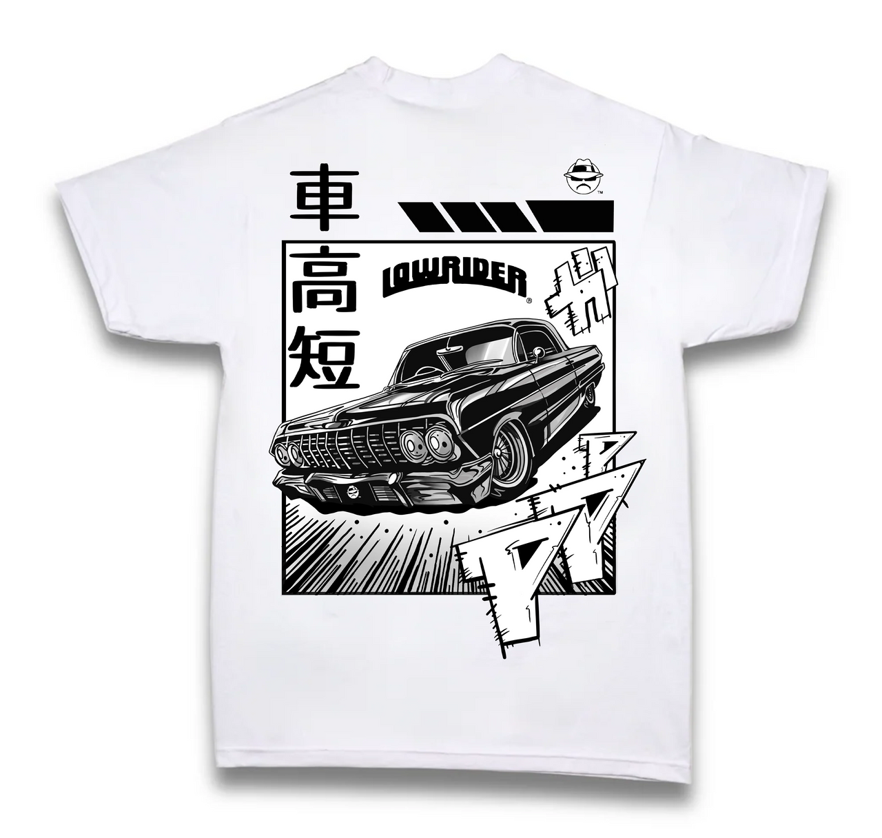 Lowrider Manga White T-Shirt