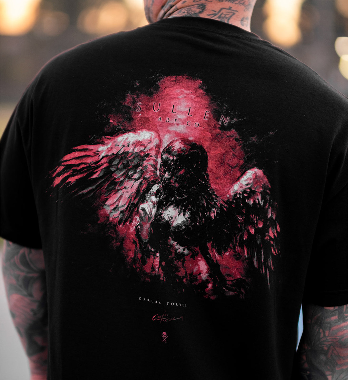 【SATIIIZ】Seren Rock and Roll Pigment T-Shirt UUL Pigment Short-Sleeved T-Shirt - satiiiz