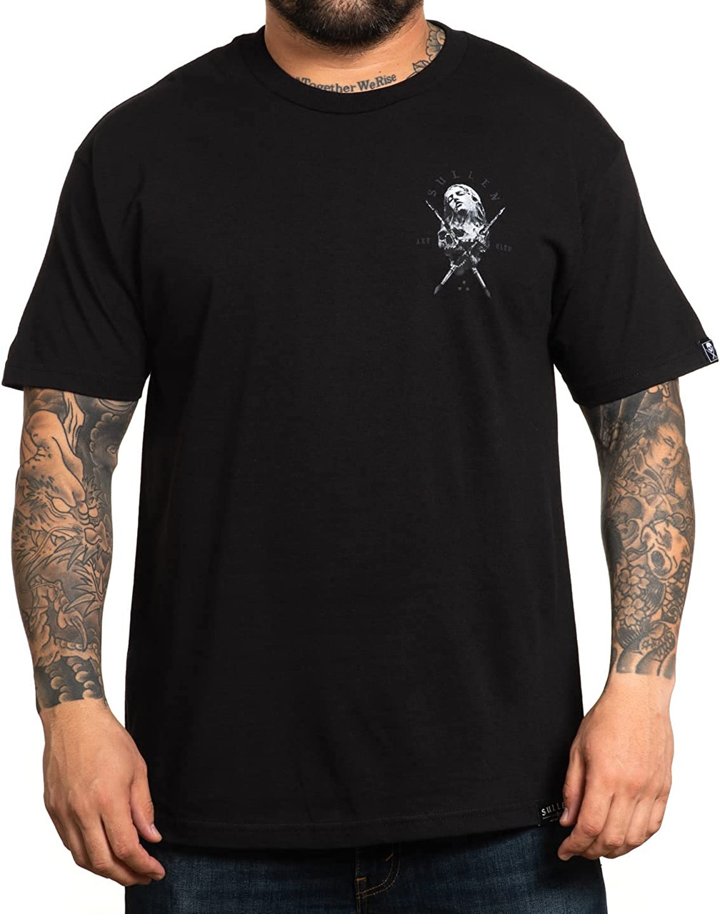Sullen Men's L.A. Chica Jaime Kerr Short Sleeve T Shirt Black S