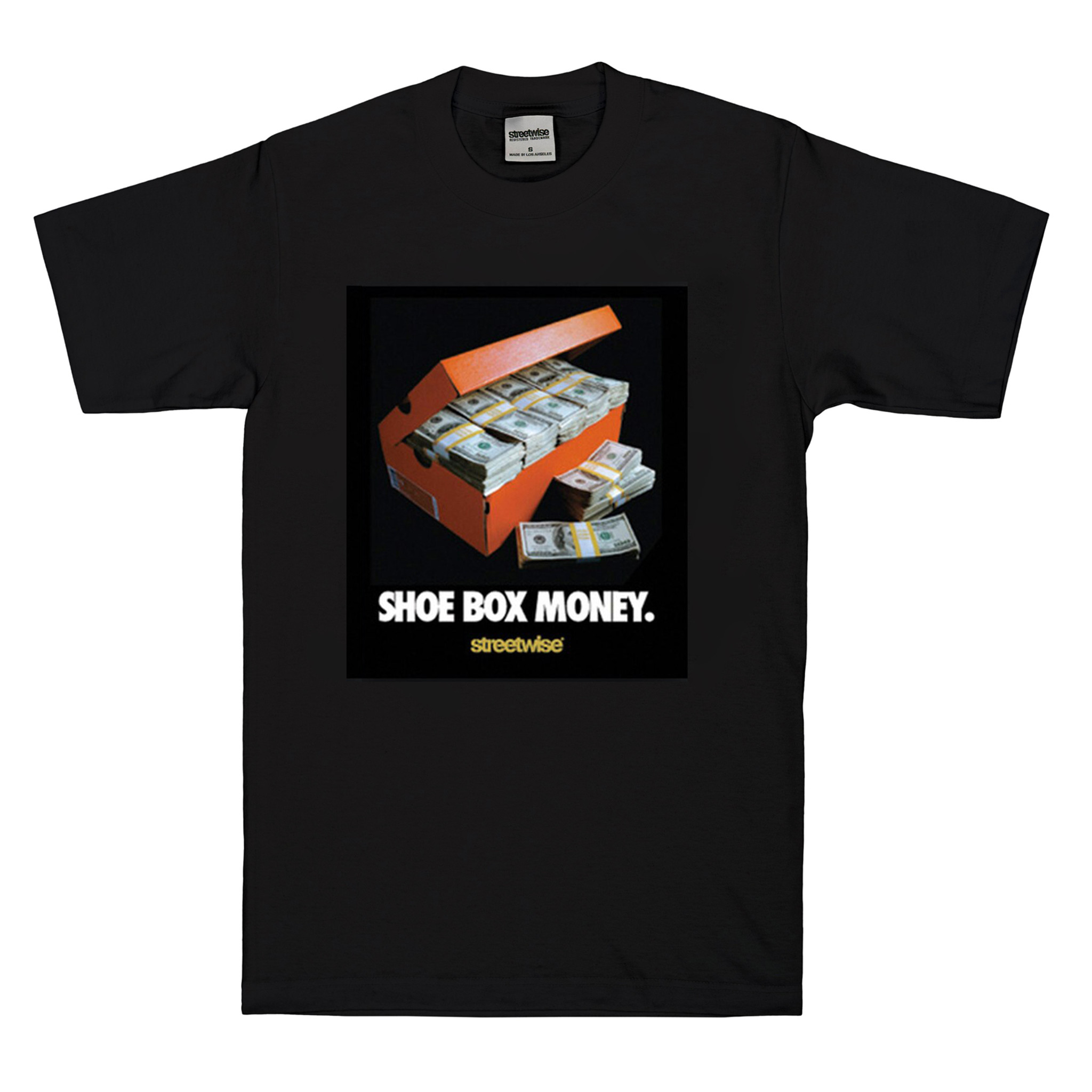 Shoe box money shirt clearance