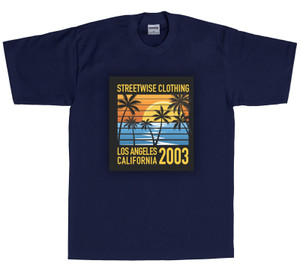 Streetwise Shades T-Shirt in Navy