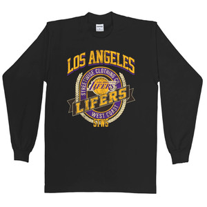 Streetwise Vintage Lifers Men's Long Sleeve T-Shirt in black