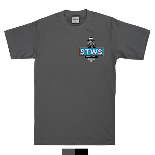 Streetwise Street Sign T-Shirt in charcoal front