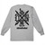 Streetwise L.A.C.A Long Sleeve T-Shirt back view in grey