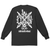 Streetwise L.A.C.A Long Sleeve T-Shirt back view in black