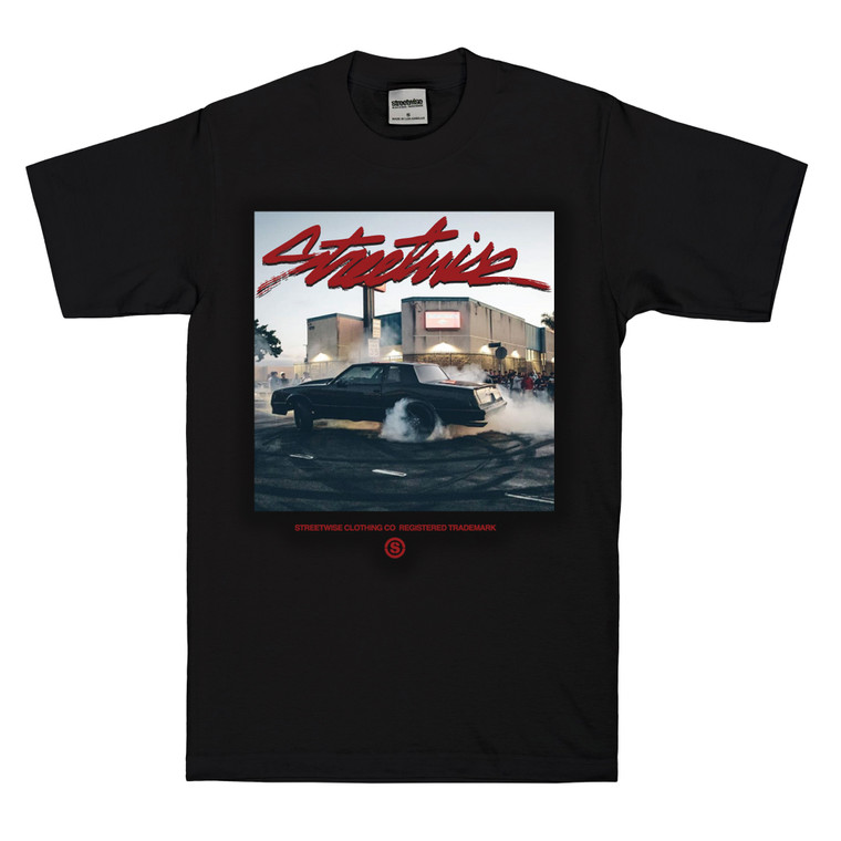Streetwise Burnout T-Shirt in black