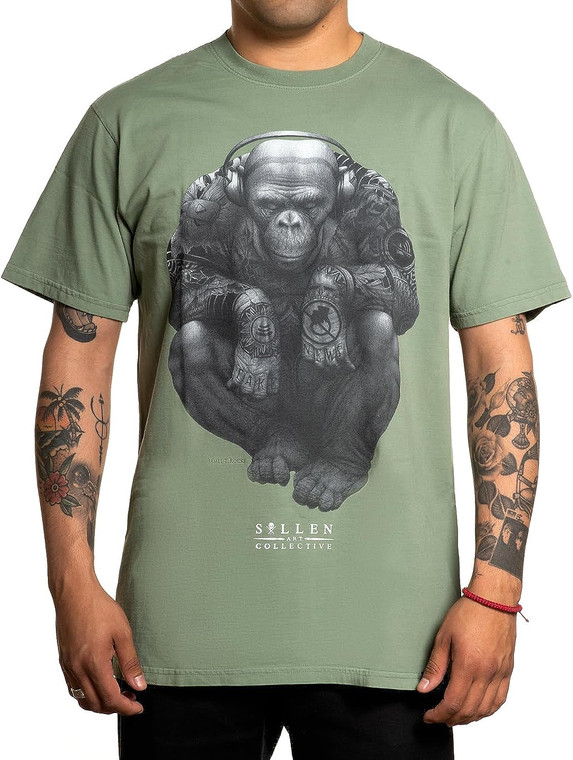 Sullen Noise Premium (Fitted) T-Shirt Olive Green