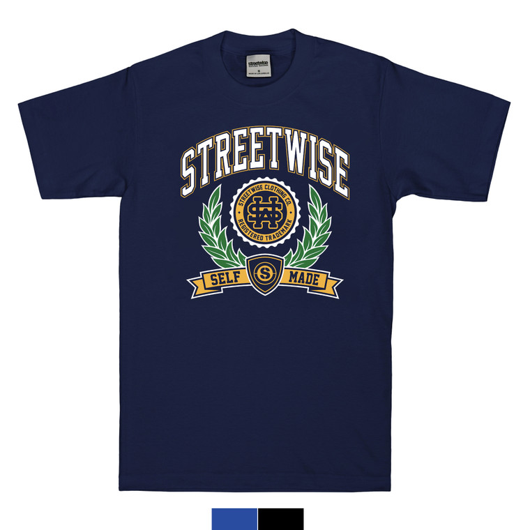 Streetwise Schooled T-Shirt in navy
