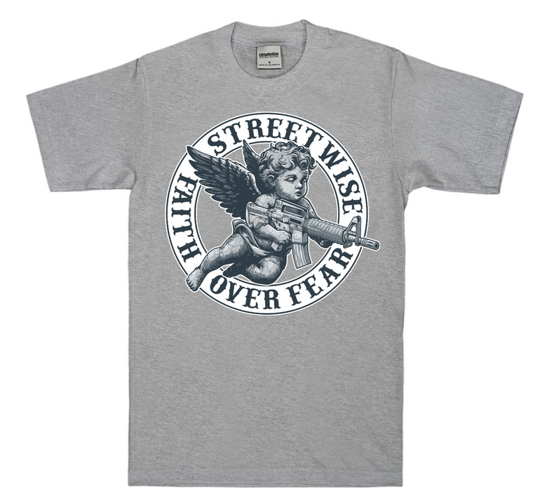 Streetwise Clothing Gunners T-Shirt - Faith over Fear Angel
