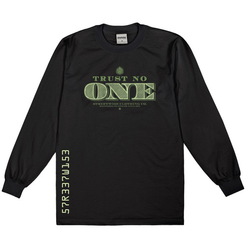 Streetwise Trust No One Long Sleeve T-Shirt | West Coast Republic