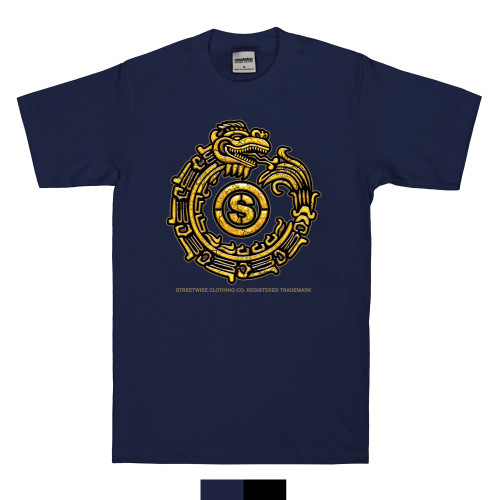 【関税・送料込】Paint circled A symbol t-shirts - 1196 streetwise_Aztec_Circle_nvy__6