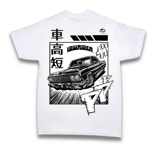 Manga T-Shirt in White by Lowrider Clothing | Official Lowrider
