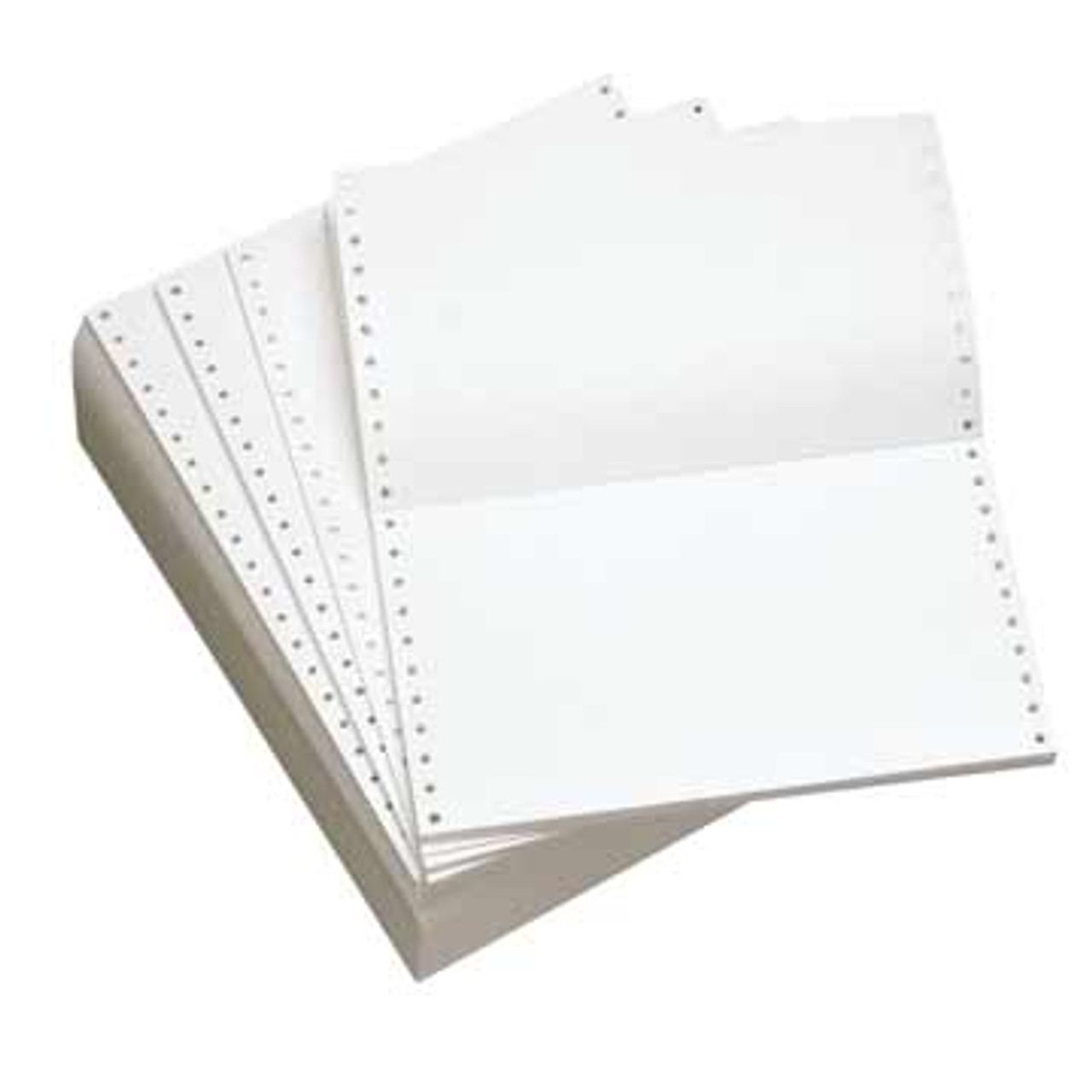 8 1/2 x 5 1/2 20# Blank Continuous Computer Paper, 5400 sheets, 9805