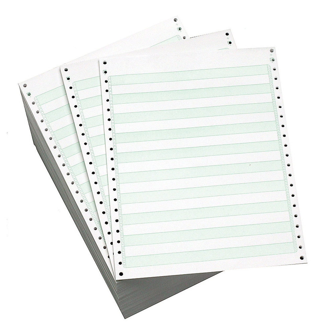 3,500 Sheets 8.5 x 11 Continuous Stock Computer Paper 1 Part