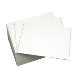12" x 8-1/2" 18# Blank, No Vert. Perf - IBM Spec Paper, Continuous Computer Paper, 4000 sheets, 208