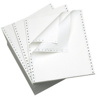 Alliance Continuous Computer Paper 12 x 8-1/2 Blank Left & Right Perforated 1-Part 92 Bright 20lb 2700 Sheets per Carton