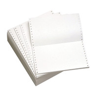 9 1/2" x 5 1/2" 20# Blank, Standard Perforation, Continuous Computer Paper, 5400 sheets, 9542 9 1/2" x 5 1/2" 20# Blank, Standard Perforation, Continuous Computer Paper, 5400 sheets, 9542