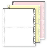 9 1/2" x 5 1/2" 15# Blank Regular Perf, 3-Part Carbonless, Continuous Computer Paper, 2100/6300 sheets, 81203 9 1/2" x 5 1/2" 15# Blank Regular Perf, 3-Part Carbonless, Continuous Computer Paper, 2100/6300 sheets, 81203