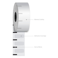 1 1/2" x 375' Iconex Ultralite Sticky Media Linerless Labels (30 Rolls)