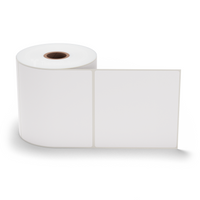 4" x 4" White - Direct Thermal Labels - 1" Core (Ultra-Lite Liner)