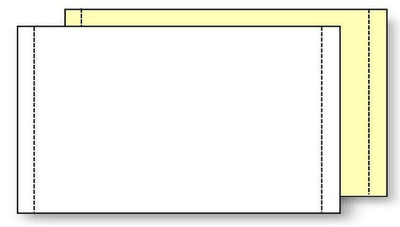 9 1/2" X 5 1/2" Continuous Computer Paper - 2 PART