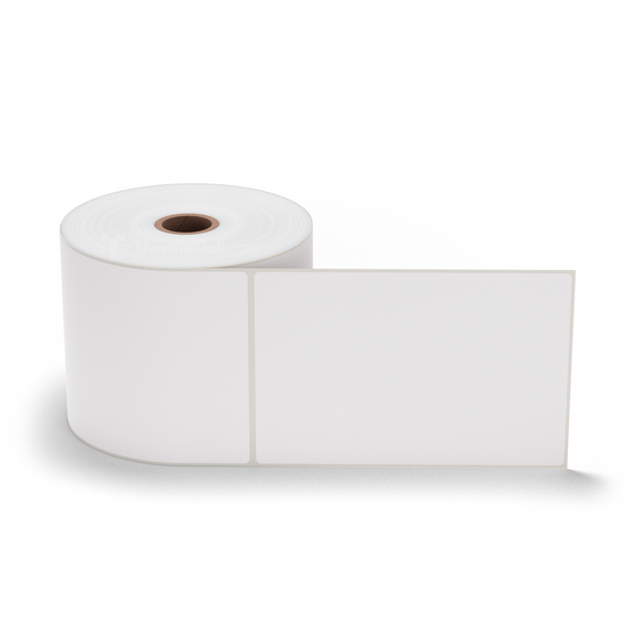 4" x 6" White - Direct Thermal Labels - 1" Core / 5" Outer Diameter (No Perf)