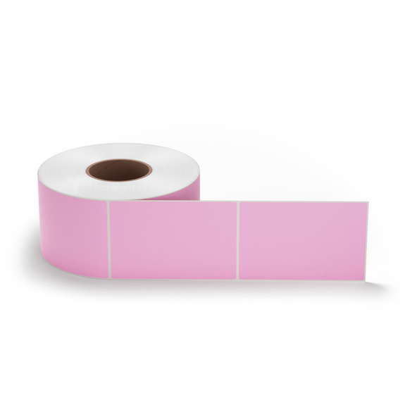 4" x 6" Hot Pink - Thermal Transfer Labels - 3" Core