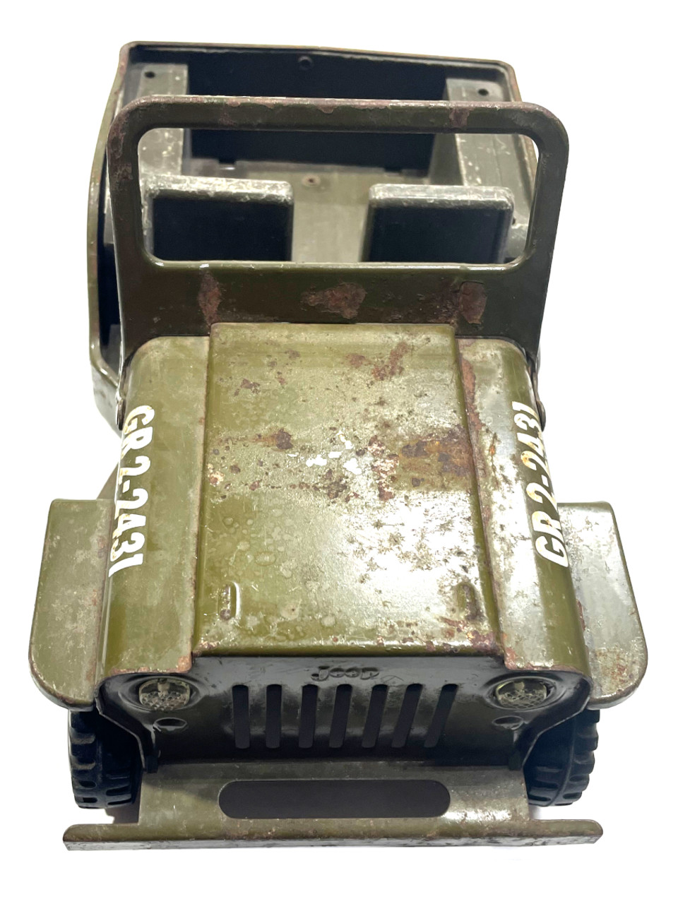 TONKA ジープ TONKA METAL JEEP, Jeep Plow, Toy Jeep, Vintage Toy, White