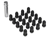 BLACK SPLINE LUG NUT SET W/KEY