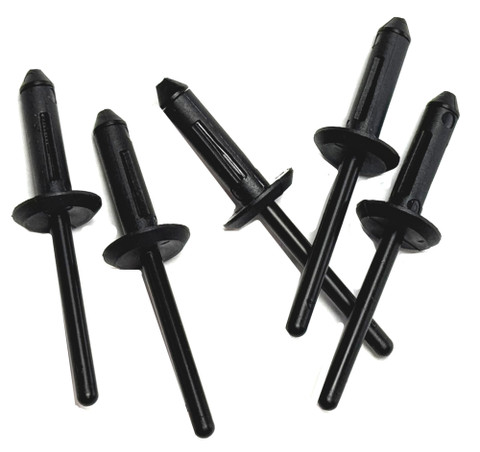 Rear Bumper 5-Piece Plastic Rivet Set OEM 1987-1999 Jeep Cherokee