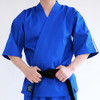 Blue Short Sleeve Hapkido Uniform (Takes 1- 2 weeks to make this product)