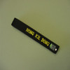 Black Belt with embroidery - 6cm(2.4inches) width