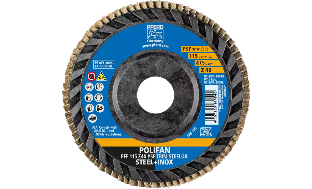 Pollifan Pferd 68098 Polifan Flap Disc | 7/8
