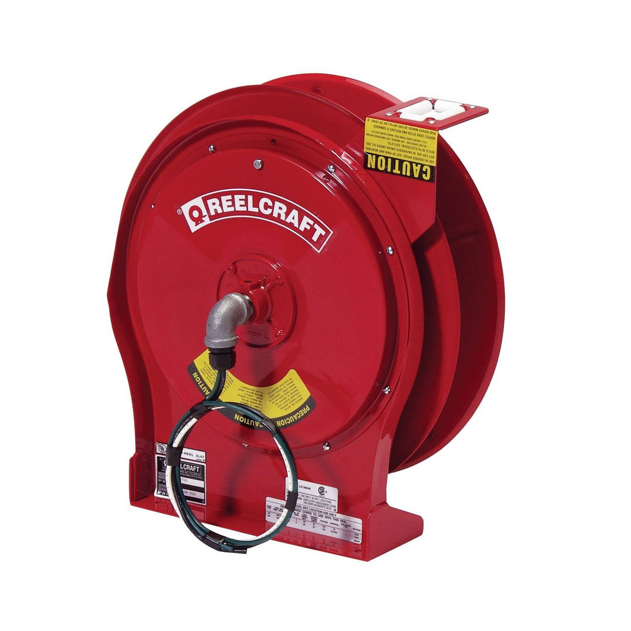 Reelcraft L 5700 Heavy Duty Power Cord Reel | 125 Volt / 30 Amp | 50 Ft.  Cable Length | Reel Without Cord