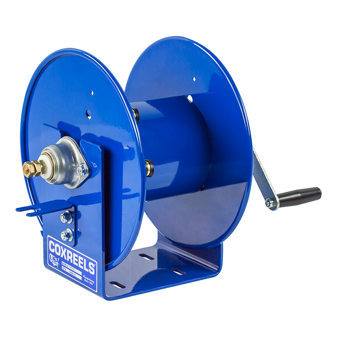 Coxreels 112WCL-6-10 Welding Hand Crank Cable Reel | 100WCL Series | #1/0  Cable Gauge | 100' Cable Capacity | 450 Amps